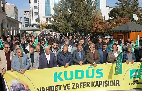 Van HÜDA PAR: 'Gazze'deki soykırım sürdükçe meydanlarda olacağız'