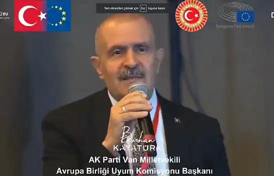 Van Milletvekili Kayatürk'ten Avrupa'nın kalbinde tarihi konuşma