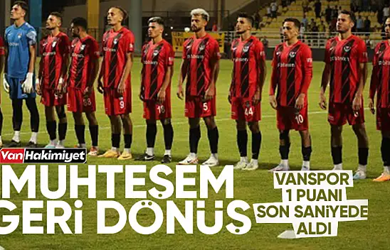 Van Spor, Kırşehir'de son saniyede puanı kaptı