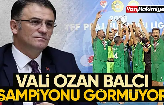 Van Valisi Ozan Balcı, şampiyon takıma duyarsız mı kaldı?