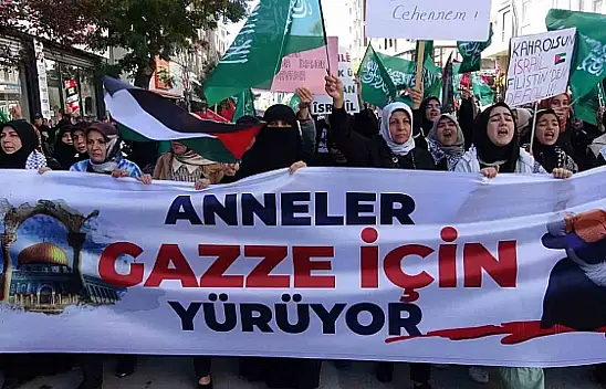 Vanlı kadınlardan İsrail'e tepki!