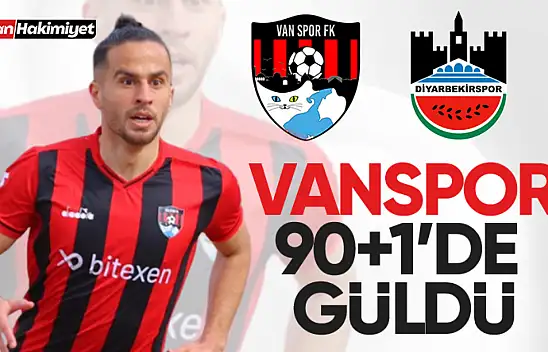 Vanspor FK, Diyarbekirspor'u 90+1'de devirdi