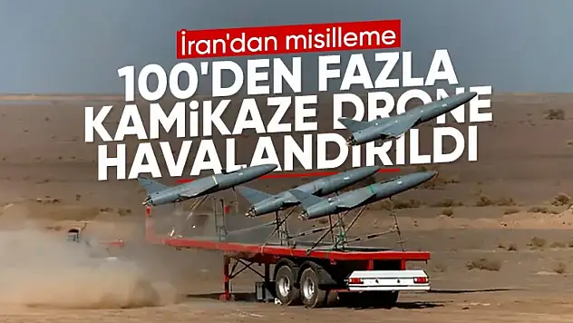 İran'dan İsrail'e misilleme: 100'den fazla insansız hava aracı yönlendirildi