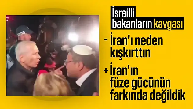 İsrailli Bakanlar birbirine girdi: İran'ı neden kışkırttın kavgası