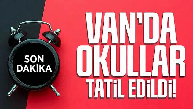 Van'da okullar yarın da tatil edildi