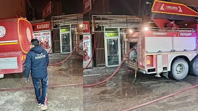 Van'da yangın! 5 iş yeri zarar gördü