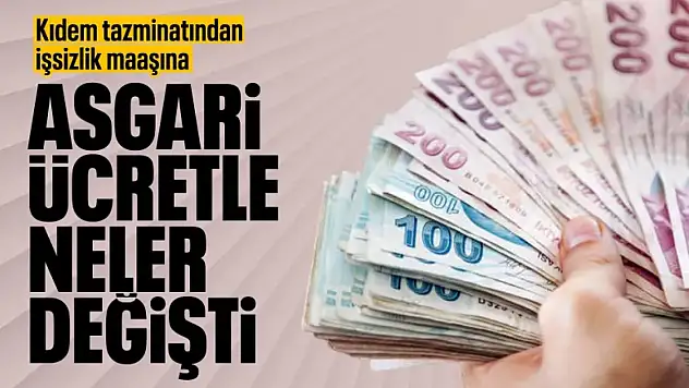 Yeni asgari ücret açıklandı: Ödeme ve ücretlerde zincirleme değişiklik