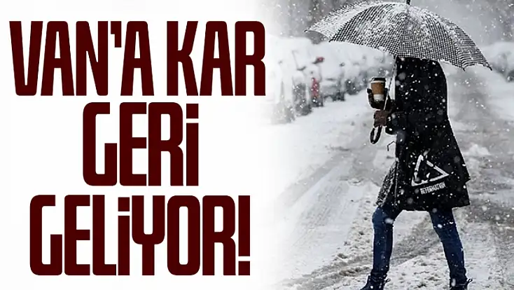 Van'a kar geri dönüyor: Çığ uyarısı yapıldı