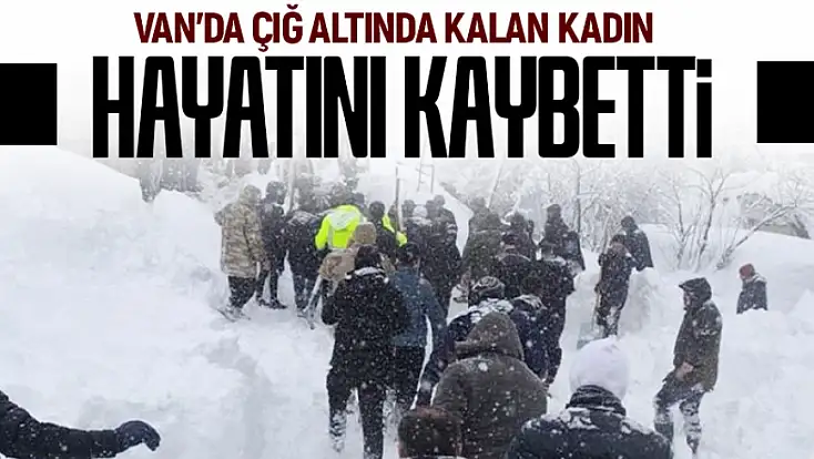 Van'da çığ altında kalan kadın yaşamını yitirdi