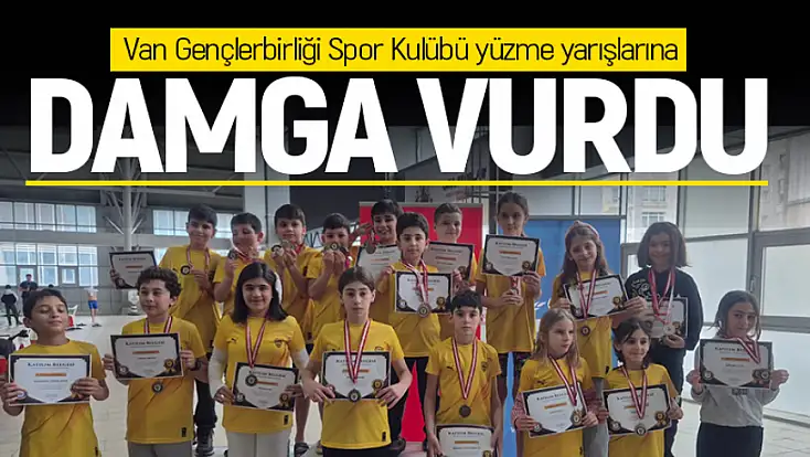 Van Gençlerbirliği 17 madalya ile yüzme il birinciliğine damga vurdu