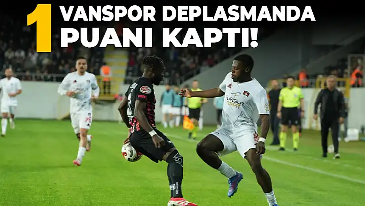 Vanspor 1 puanla evine geri dönecek!