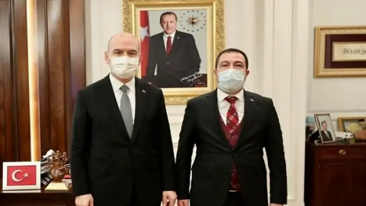 Başkan Kahraman, Bakan Süleyman Soylu ve Orgeneral Arif Çetin ile görüştü
