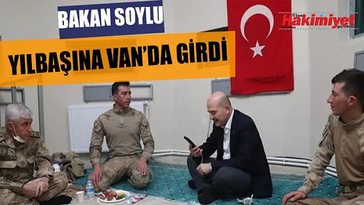 Soylu, yeni yıla Belbuka kalekol üs bölgesindeki askerlerle girdi