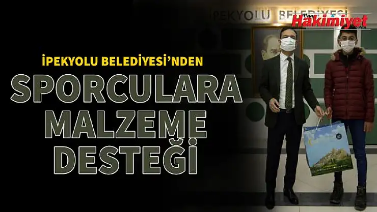 Başkan Vekili Aslan'dan Sporculara malzeme desteği