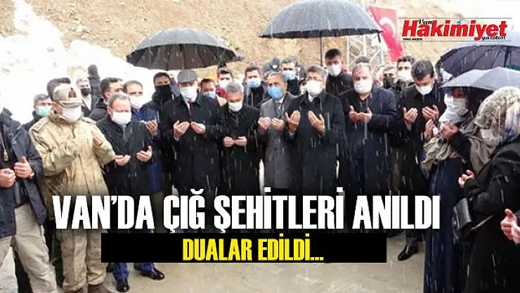 Van'da çığ felaketinde hayatını kaybedenler için anma programı düzenlendi
