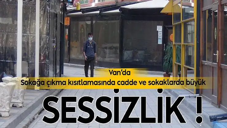 Van'da 82 saatlik kısıtlamada Van sessizliğe büründü