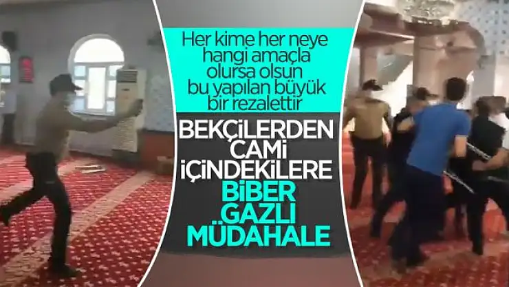 Gaziantep'te camide itikaf yapmak isteyenlere polis müdahalesi