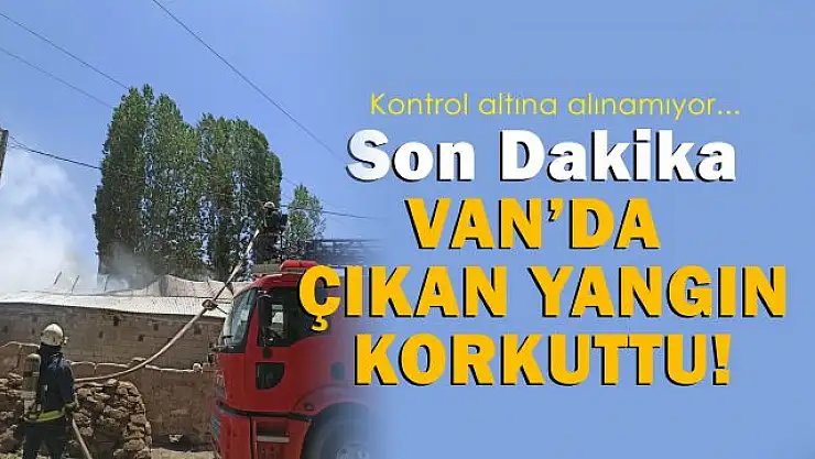 Van'da ahır yangını: 3 yaralı