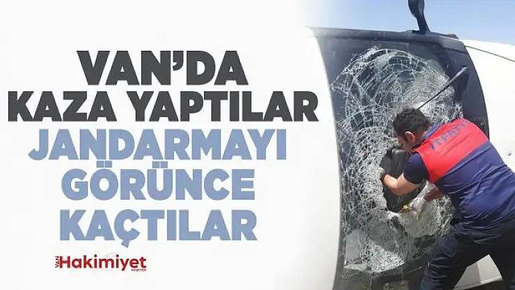 Van'da devrilen minibüsten düzensiz göçmen çıktı