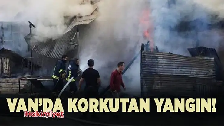 Van'da korkutan yangın!