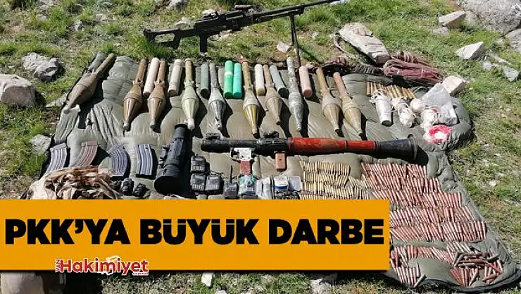 Van'da PKK'ya ait çok sayıda silah ve mühimmat ele geçirildi