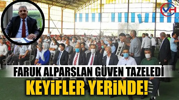 Başkan Faruk Alpaslan Güven Tazeledi