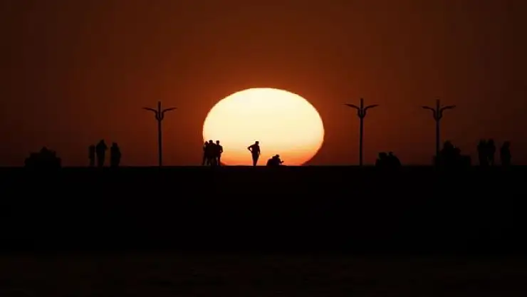 Türkiye'nin en doğusu Van'da eşsiz gün batımı