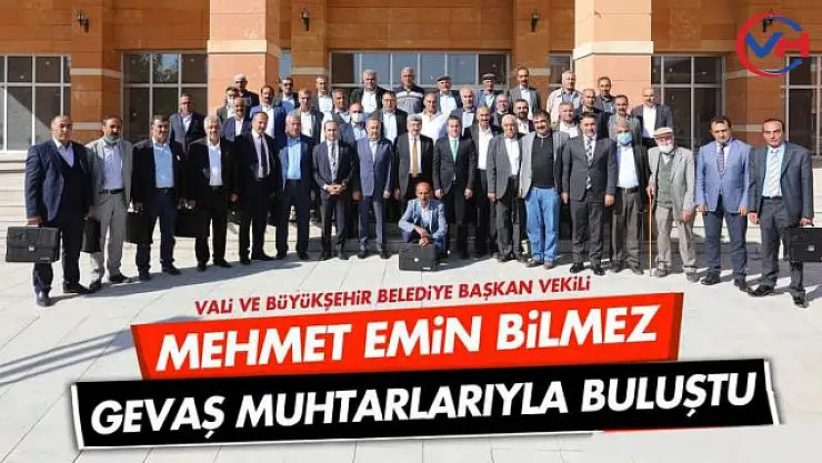 Vali Mehmet Emin Bilmez, Gevaş'ta muhtarlarla Buluştu