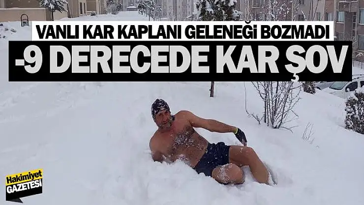 Vanlı kar kaplanı Faik Cengiz, geleneği bozmadı!