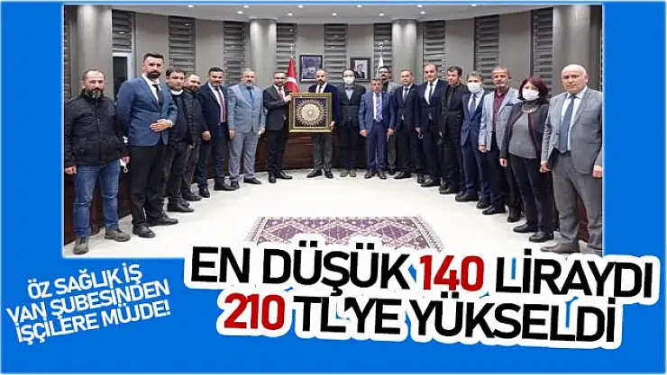 Öz Sağlık İş Sendikası Van Şubesi ile YYÜ arasında işçiyi sevindiren sözleşme!