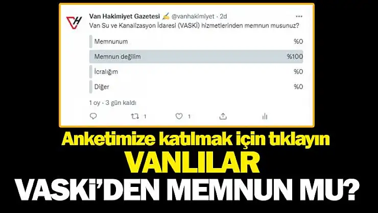 Vanlılar, VASKİ hizmetlerinden memnun mu?