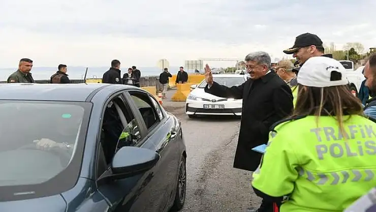 Van'da bayram öncesi trafik denetimi!