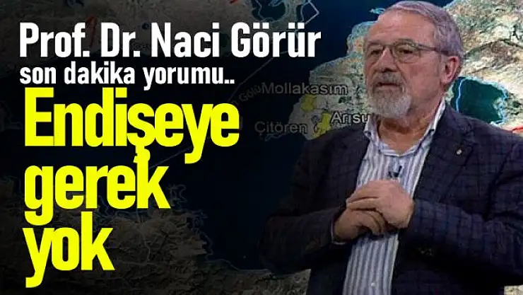 Prof. Dr. Naci Görür, Van depremi hakkında konuştu