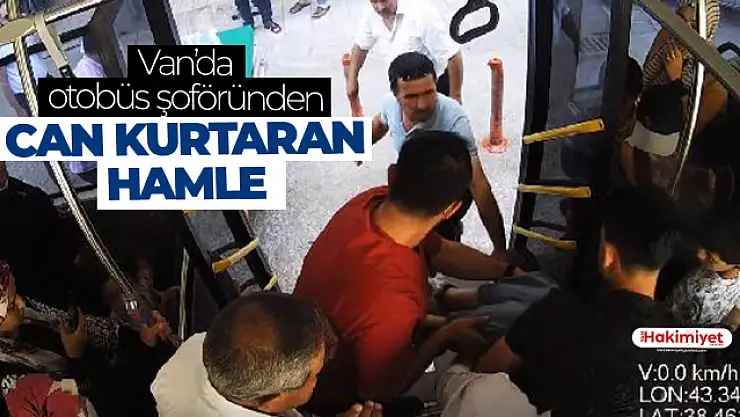 Otobüs şoförü fenalaşan kadın yolcuyu hastaneye ulaştırdı