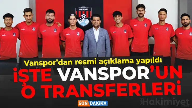 Vanspor FK, 10 futbolcuyla anlaşmaya vardığını duyurdu! İşte o isimler...
