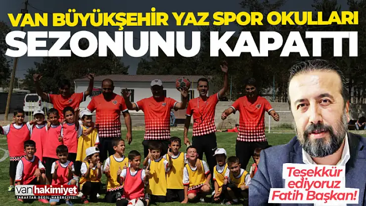 Başkan Fatih Sevinç, ücretsiz yaz spor okullarının tamamlandığını duyurdu