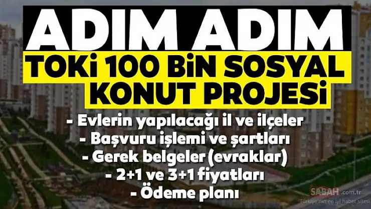 Sosyal konut peşinat ücreti belli oldu! Konut peşinatları ne kadar olacak?