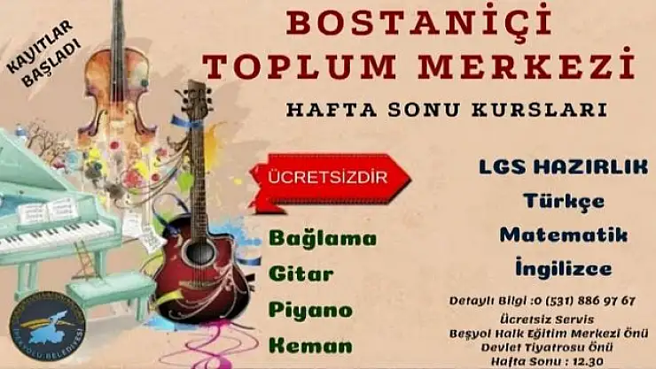İpekyolu'nda ücretsiz kış kursları...