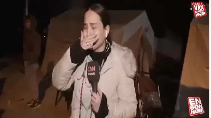 CNN Türk muhabiri Buse Deviren gözyaşlarına boğuldu