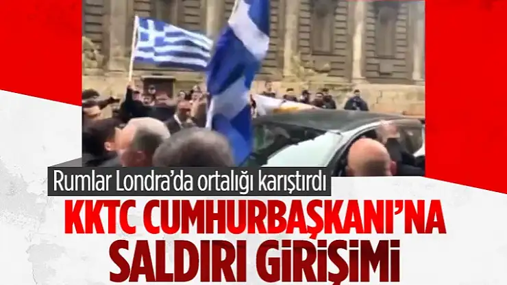 KKTC Cumhurbaşkanı Ersin Tatar'a Londra'da saldırı girişimi