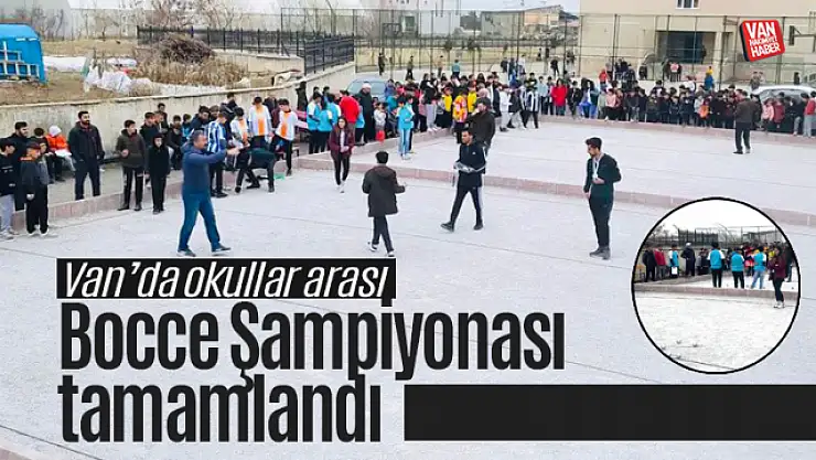 Van'da Okullar arası Bocce İl Birinciliği sona erdi