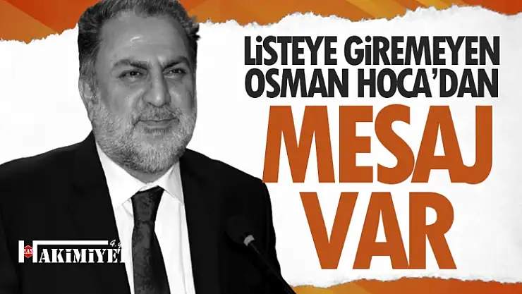 AK Parti Van Milletvekili Osman Nuri Gülaçar'dan veda mesajı