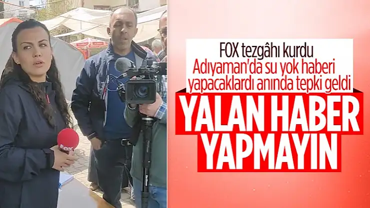 Fox Tv muhabirinin su provokasyonunu vatandaş ortaya çıkardı