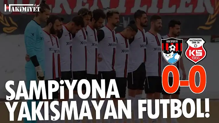 TFF 2. Lig: Vanspor FK 0-0 Kastamonuspor 1966