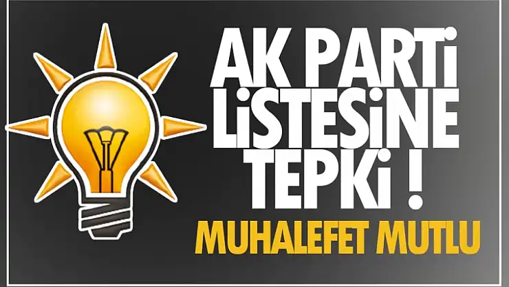 Van AK Parti aday listesine partililerden tepki!