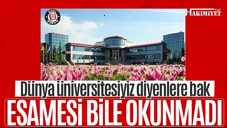 Van YYÜ bir kez daha girişimci ve yenilikçi üniversite endeksinde yok!