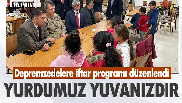 Van'da depremzedelere iftar programı düzenlendi