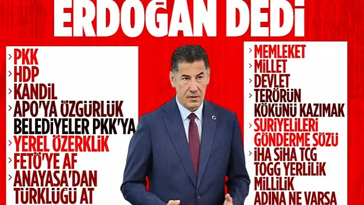 Sinan Oğan Cumhurbaşkanı Erdoğan'ı neden desteklediğini madde madde açıkladı