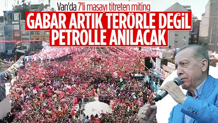 Van'da coşkulu buluşma: Cumhurbaşkanı Erdoğan AK Parti mitinginde