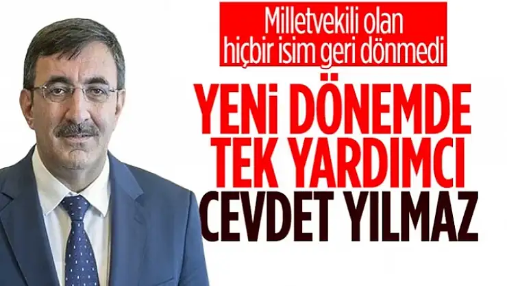 Cevdet Yılmaz, Cumhurbaşkanı Yardımcılığı görevine getirildi